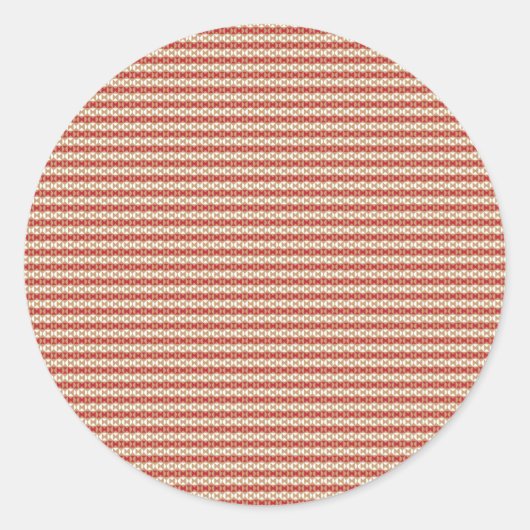 Preppy Schooljaar Geometrisch Ontwerp Ronde Sticker (Voorkant)