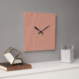 Preppy Schooljaar Geometrisch Ontwerp Vierkante Klok