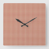 Preppy Schooljaar Geometrisch Ontwerp Vierkante Klok (Voorkant)