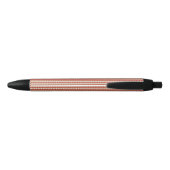 Preppy Schooljaar Geometrisch Ontwerp Zwarte Inkt Pen (Achterkant)