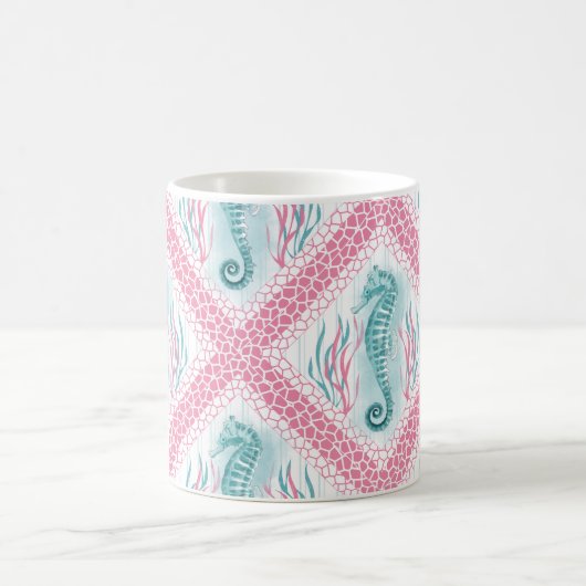 Preppy Seahorse Koffiemok (Center)