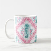 Preppy Seahorse Koffiemok (Links)
