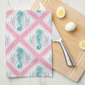 Preppy Seahorse Theedoek (Quarter Fold)