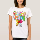 Preppy Second Grade 2nd Grade Teachers Girls T-shirt (Voorkant)