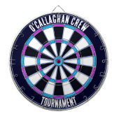 Preppy seside klassiek stijl traditioneel dartbord (Voorkant)