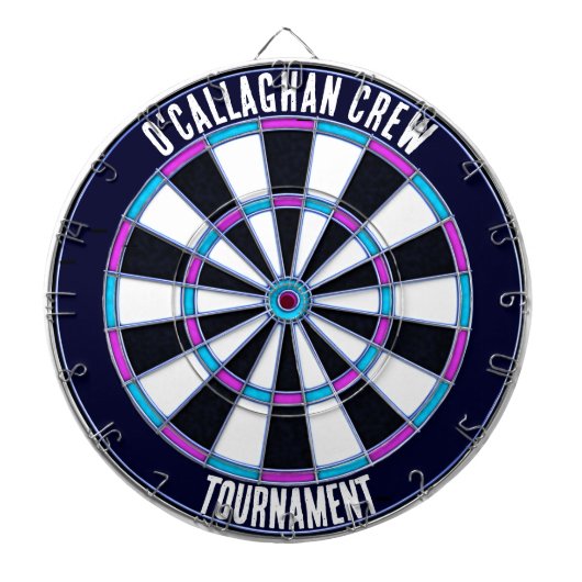 Preppy seside klassiek stijl traditioneel dartbord (Voorkant)