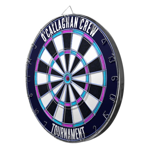 Preppy seside klassiek stijl traditioneel dartbord (Voorkant Rechts)