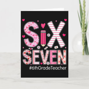 Preppy Six Seven 67 Valentijnsdag 6e klas theekopj Kaart