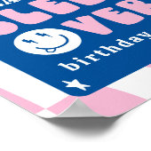 Preppy Sleep Over Tween Verjaardagsfeestje Welkom Poster (Hoek)