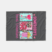 Preppy Somebody's Feral Valentine Raccoon Valentin Fleece Deken (Voorkant (Horizontaal))