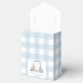 Preppy Southern Blue Boy Dog Baby shower Bedankdoosjes (Geopend)