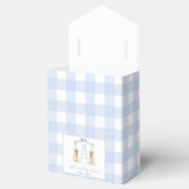 Preppy Southern Blue Boy Dog Baby shower Bedankdoosjes (Geopend)