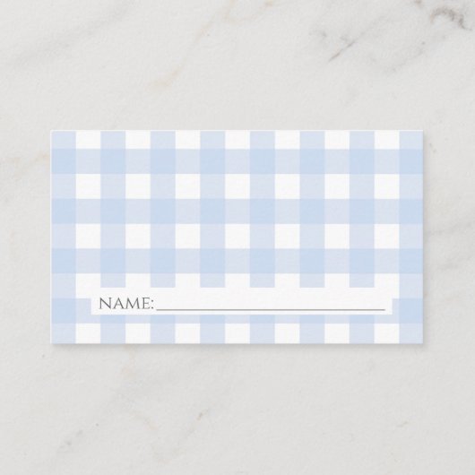 Preppy Southern Blue Boy Dog Luier Raffle Kaart (Achterkant)