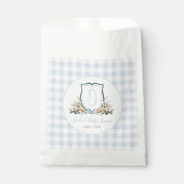 Preppy Southern Blue Boy Pelikaan Baby shower Bedankzakje