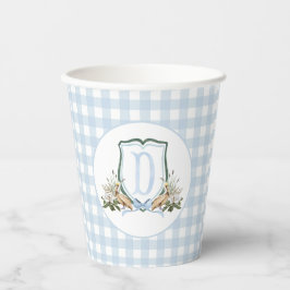 Preppy Southern Blue Boy Pelikaan Baby shower Papieren Bekers