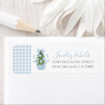 Preppy Southern Christmas Tree Adresetiketten Etiket<br><div class="desc">Preppy Southern Christmas Tree Return Adreslabels kunnen worden gebruikt voor elk type evenement!</div>