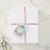 Preppy Southern Cowgirl Monogram Afstuderen Cadeaulabel (Met Touw)