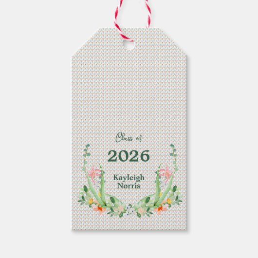 Preppy Southern Custom Afstuderen Cadeaulabel (Voorkant)