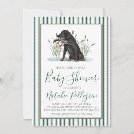 Preppy Southern Duck Hunter-Baby shower Kaart