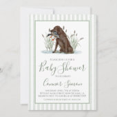 Preppy Southern Duck Hunter-Baby shower Kaart (Voorkant)