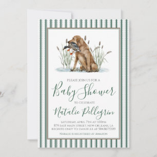 Preppy Southern Duck Hunter-Baby shower Kaart