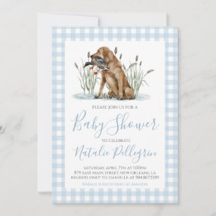 Preppy Southern Duck Hunter-Baby shower Kaart