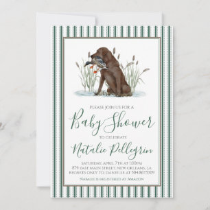 Preppy Southern Duck Hunter-Baby shower Kaart