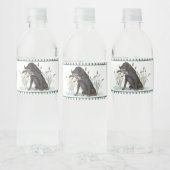 Preppy Southern Duck Hunter-Baby shower Waterfles Etiket (Flessen)