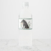Preppy Southern Duck Hunter-Baby shower Waterfles Etiket (Voorkant)