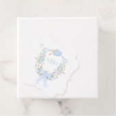 Preppy Southern Gingham monogram Afstuderen Bedankjes Labels (In situ)