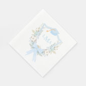 Preppy Southern Gingham monogram Afstuderen Servet (Hoek)