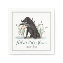 Preppy Southern Green Duck Dog Baby shower
