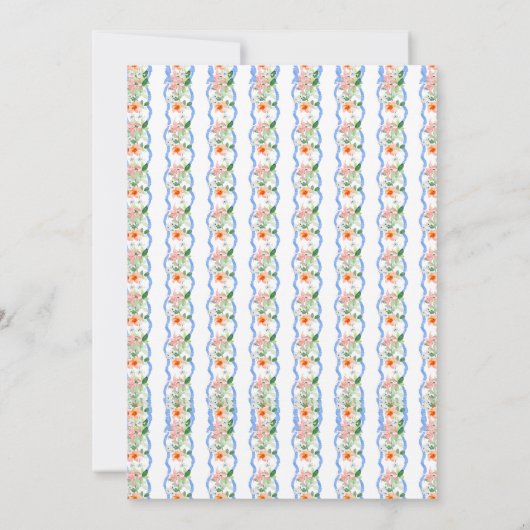 Preppy Southern Monogram Afstuderen Foto Kaart (Achterkant)