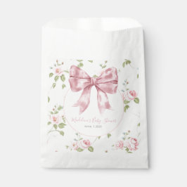 Preppy Southern Pink Girl Bloemen Baby shower Bedankzakje