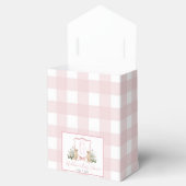 Preppy Southern Pink Girl Dog Baby shower Bedankdoosjes (Geopend)