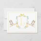 Preppy Southern Yellow Stork bedankje Bedankkaart (Voorkant)