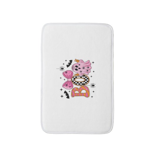 Preppy Spooky Halloween-boek Badmat (Voorkant Verticaal)