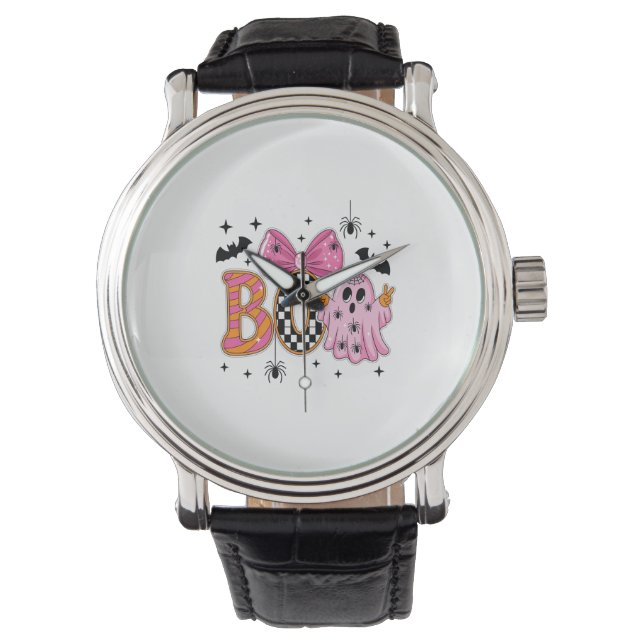 Preppy Spooky Halloween-boek Horloge (Voorkant)