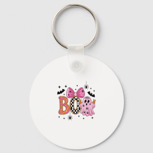 Preppy Spooky Halloween-boek Sleutelhanger (Voorkant)
