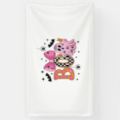 Preppy Spooky Halloween-boek Spandoek (Verticaal)