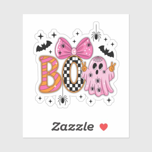 Preppy Spooky Halloween-boek Sticker (Vel)