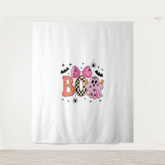 Preppy Spooky Halloween-boek Wandkleed (Voorkant)