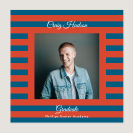 Preppy Square High School 2026 Foto Afstudeerfoto Aankondiging