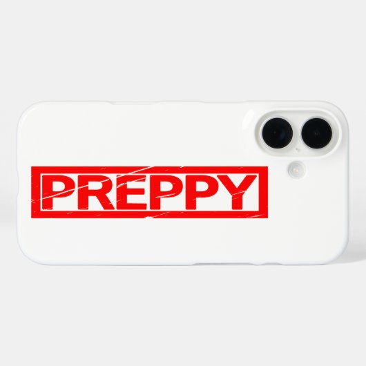 Preppy Stamp Case-Mate iPhone Case (Achterkant (horizontaal))