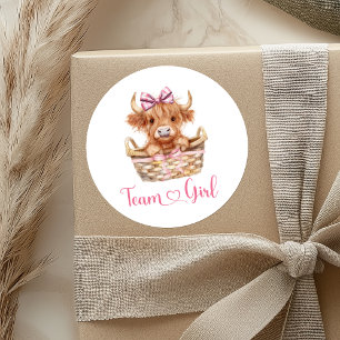 Preppy Stier of Vaars Team Meisje Sticker