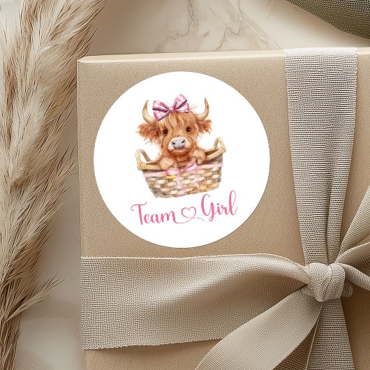 Preppy Stier of Vaars Team Meisje Sticker