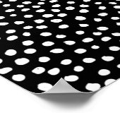 Preppy Stippen Modern Black White Animal Print Spo (Hoek)