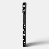 Preppy Stippen Modern Black White Animal Print Spo Case-Mate iPhone Case (Achterkant / Links)