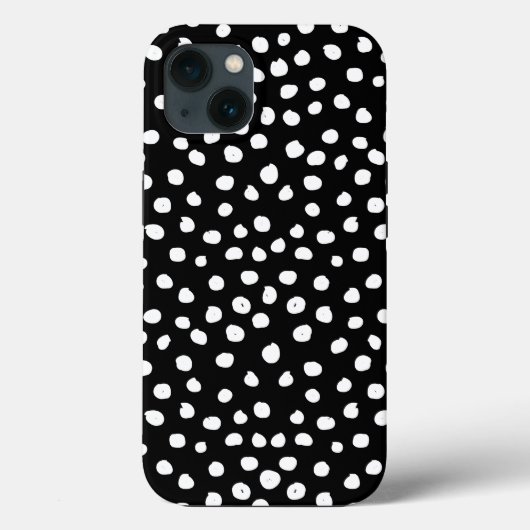 Preppy Stippen Modern Black White Animal Print Spo Case-Mate iPhone Case (Achterkant)