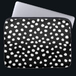 Preppy Stippen Modern Black White Animal Print Spo Laptop Sleeve<br><div class="desc">Dierafdrukken - zwarte en witte Dalmatische Stippen.</div>